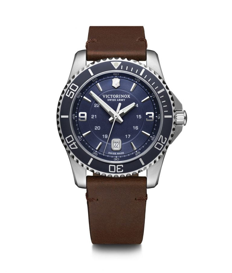 Victorinox Mens Leather Vic241863  Watch