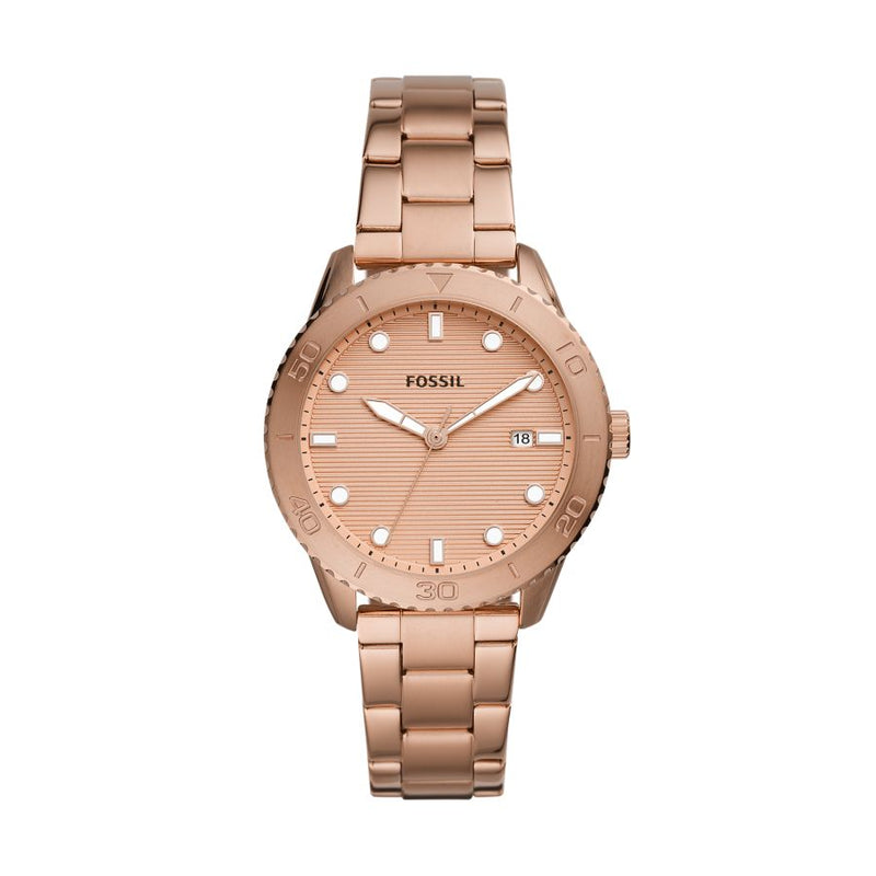 Fossil Women's Dayle Three-Hand Date Rose Gold-Tone Stainless Steel Watch - Rose Gold