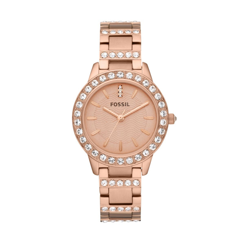 Fossil Ladies Rose Gold Plated ES3020- Cajees Time Zone_CAJESS_TIME_ZONE