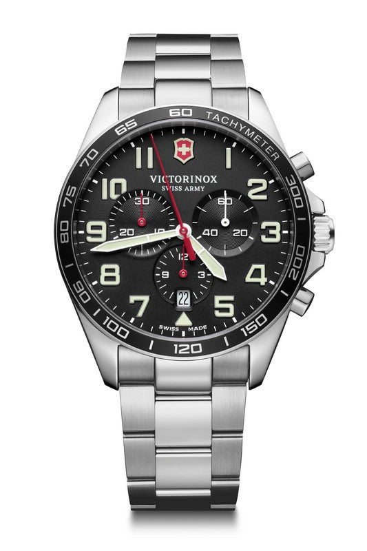 Victorinox Mens Stainless Steel VIC241855_CAJESS_TIME_ZONE